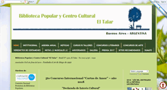 Desktop Screenshot of biblioteca-eltalar.blogspot.com