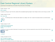 Tablet Screenshot of eastcentrallibraries.blogspot.com