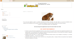 Desktop Screenshot of bestdogfoodsupplements.blogspot.com