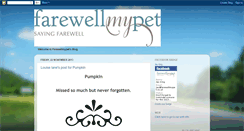 Desktop Screenshot of farewellmypet.blogspot.com