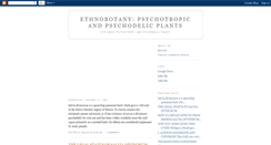 Desktop Screenshot of ethnobotany-psychotropic.blogspot.com