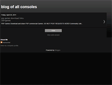 Tablet Screenshot of blogofallconsoles.blogspot.com