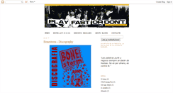 Desktop Screenshot of playfastordont.blogspot.com