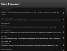 Tablet Screenshot of ghostencounter.blogspot.com