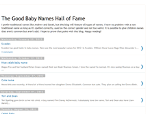 Tablet Screenshot of goodbabynames.blogspot.com