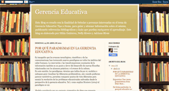 Desktop Screenshot of gerenciaeducativa3.blogspot.com