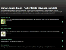 Tablet Screenshot of marjaleenakirjonen.blogspot.com