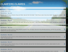 Tablet Screenshot of clawfersclawies.blogspot.com