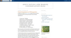 Desktop Screenshot of dods-marine-conservation.blogspot.com