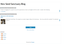 Tablet Screenshot of newseedsanctuary.blogspot.com