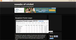 Desktop Screenshot of nawabsofcricket.blogspot.com