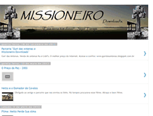 Tablet Screenshot of missioneirodownloads.blogspot.com