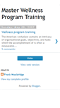 Mobile Screenshot of masterwellnesstraining1.blogspot.com