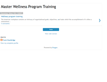 Tablet Screenshot of masterwellnesstraining1.blogspot.com