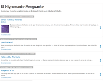 Tablet Screenshot of nigromantemenguante.blogspot.com