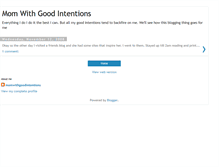 Tablet Screenshot of momwithgoodintentions.blogspot.com