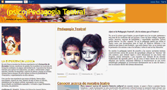 Desktop Screenshot of pedagogoteatral.blogspot.com