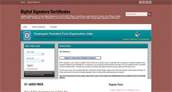Desktop Screenshot of digitalsignaturecertificatz.blogspot.com