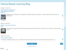 Tablet Screenshot of gamesbasedlearningblog.blogspot.com