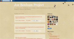 Desktop Screenshot of joebonhamproject.blogspot.com