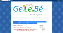 Desktop Screenshot of gelebemodainfantil.blogspot.com