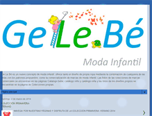 Tablet Screenshot of gelebemodainfantil.blogspot.com