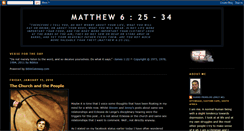 Desktop Screenshot of matthew6-25.blogspot.com