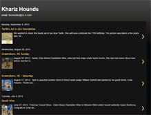 Tablet Screenshot of kharizhounds.blogspot.com