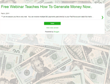 Tablet Screenshot of generatemoneynow.blogspot.com