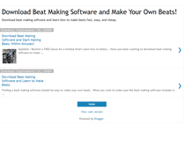 Tablet Screenshot of downloadbeatmakingsoftware.blogspot.com