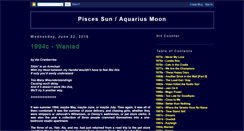 Desktop Screenshot of piscessunaquariusmoon.blogspot.com