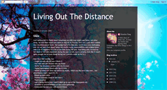 Desktop Screenshot of livingoutthedistance.blogspot.com