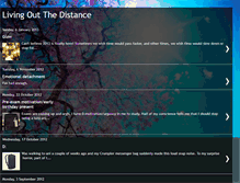 Tablet Screenshot of livingoutthedistance.blogspot.com