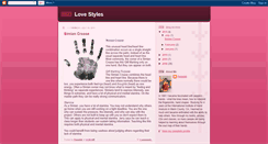 Desktop Screenshot of lovestyles.blogspot.com