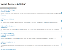 Tablet Screenshot of businessarticlesnews.blogspot.com