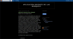Desktop Screenshot of aplicacindocentedelaswebquest.blogspot.com