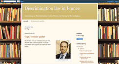 Desktop Screenshot of discriminationlawinfrance.blogspot.com