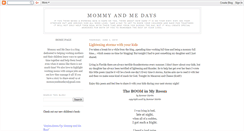 Desktop Screenshot of mommyandmedays.blogspot.com