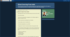 Desktop Screenshot of directsourcingfromindia.blogspot.com