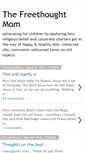 Mobile Screenshot of freethoughtmom.blogspot.com