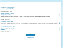 Tablet Screenshot of fitness-maroc.blogspot.com