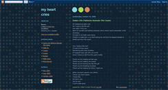 Desktop Screenshot of heartcries.blogspot.com