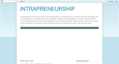 Desktop Screenshot of intrapreneurship6.blogspot.com