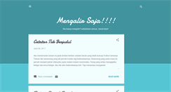 Desktop Screenshot of mengalir-saja.blogspot.com