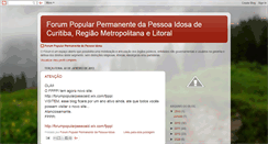 Desktop Screenshot of forumpessoa-idosa.blogspot.com