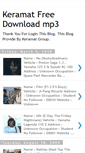 Mobile Screenshot of keramat-free-download-mp3-follower.blogspot.com