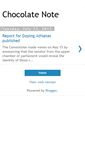 Mobile Screenshot of chocolatenote.blogspot.com