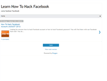 Tablet Screenshot of howtohackfacebookpassword2013.blogspot.com