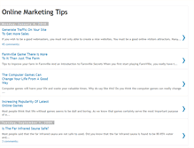 Tablet Screenshot of marketing-online-tips.blogspot.com