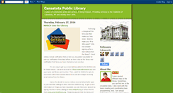 Desktop Screenshot of canastotalibrary.blogspot.com